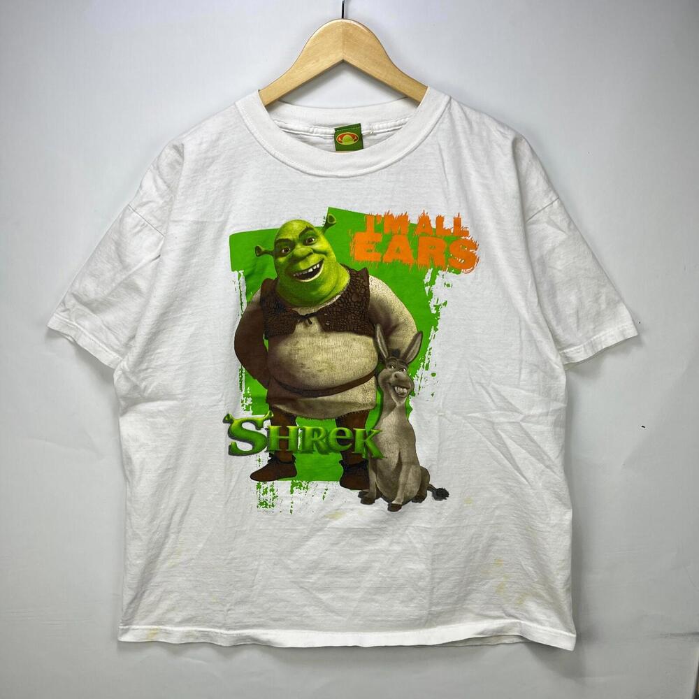 Vintage Y2K Shrek 2 Movie Promo T Shirt XL I'm All Ears 2004